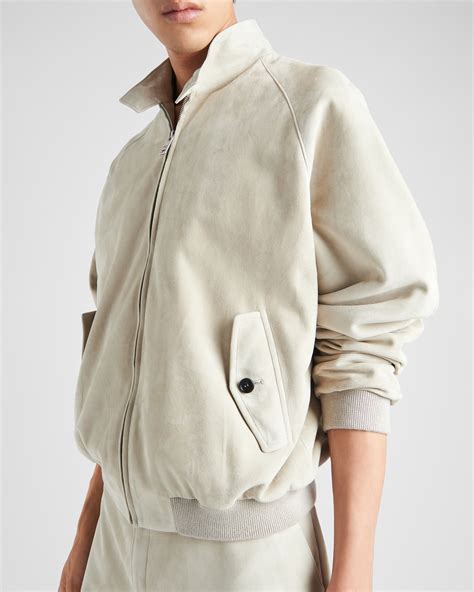 spence prada bomber|Ice Suede Bomber Jacket .